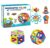Joc constructii magnetice 3D, Magnetic Tiles 168 piese, STEM, Montessori, Multicolor